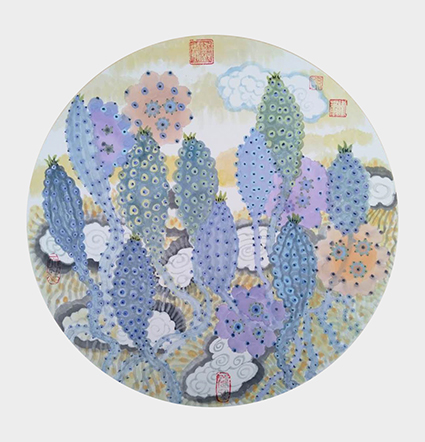 孙卫华作品 《生生不息系列 升》之二 规格：50cmx50cm